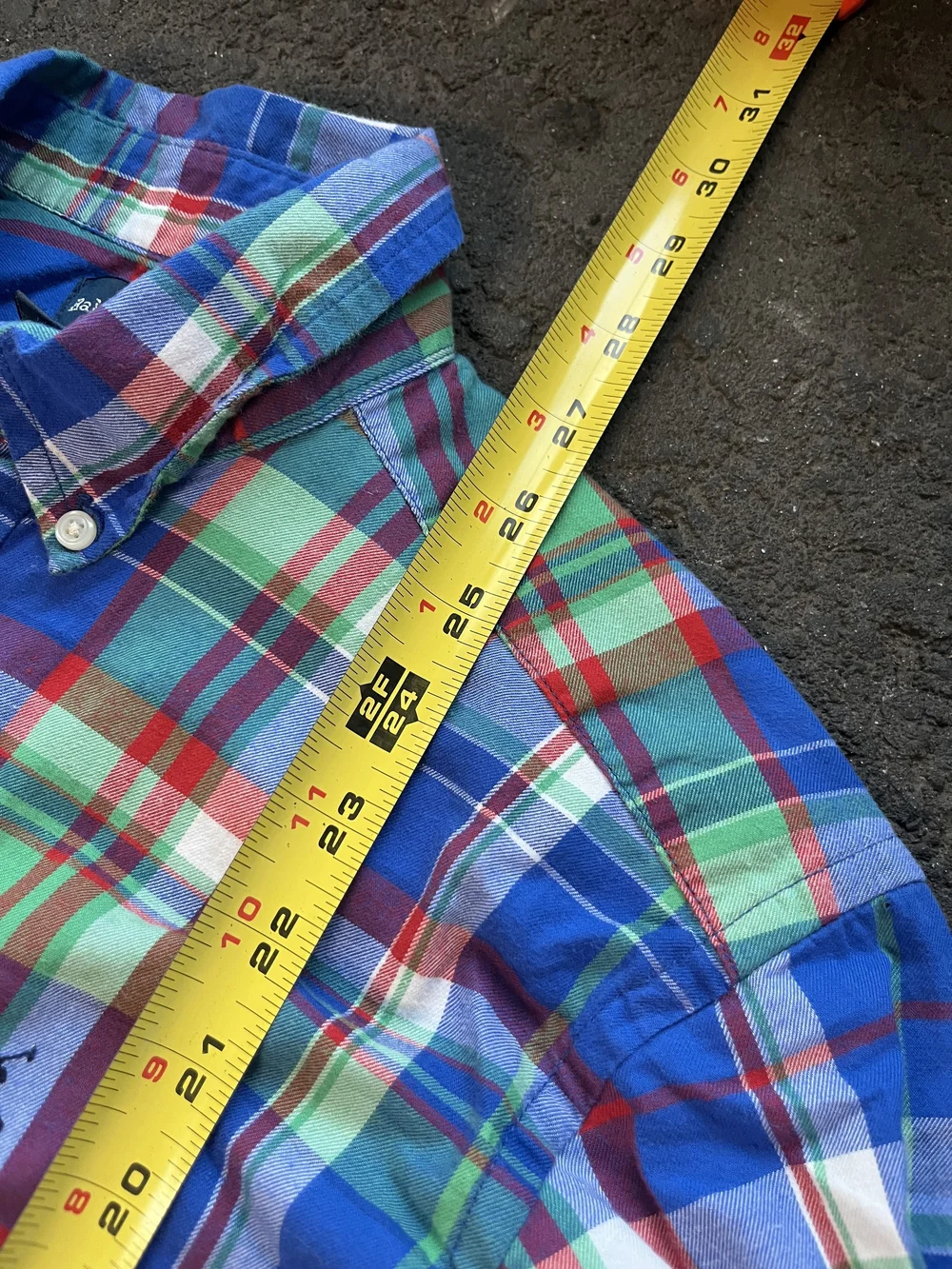 Ralph Lauren Blue Multi-Color Plaid Button-Down Shirt